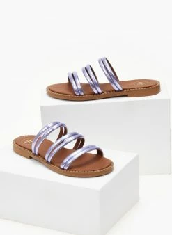 Σανδάλια δερμάτινα σε μεταλλικά χρώματα Tfp - Λιλά -The Fashion Project Κατάστημα sandalia dermatina tfp se metallika xrwmata 105255 c62d