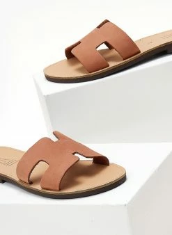 Σανδάλια δερμάτινα με άνοιγμα Estil - Ροδακινί 3 Σανδάλια δερμάτινα με άνοιγμα Estil - Ροδακινί -The Fashion Project Κατάστημα sandalia estil dermatina me anoigmata sto plai 104495 krjo