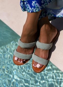 Σανδάλια καστόρινα με Pufffed φάσες Estil - Μέντα 7 Σανδάλια καστόρινα με Pufffed φάσες Estil - Μέντα -The Fashion Project Κατάστημα sandalia kastorina estil me pufffed fases 105264 m6n7