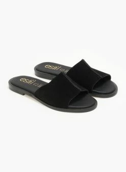 Σανδάλια καστόρινα με ραφή Estil - Μαύρο 5 Σανδάλια καστόρινα με ραφή Estil - Μαύρο -The Fashion Project Κατάστημα sandalia kastorina me rafi estil 110506 60gg