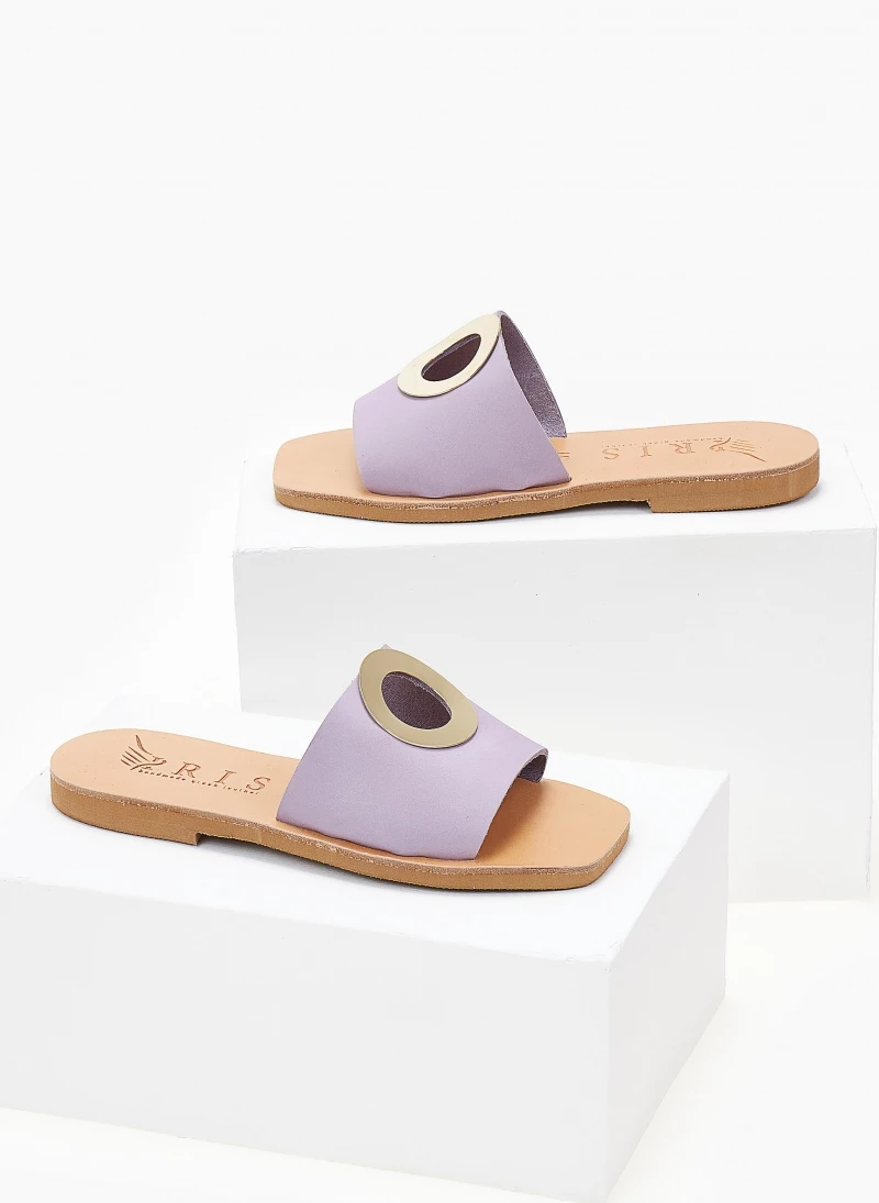 Σανδάλια nubuck με διακοσμητικό Iris - Λιλά Σανδάλια Nubuck με διακοσμητικό Iris - Λιλά -The Fashion Project Κατάστημα sandalia nubuck iris me kuklo 104001 4im7