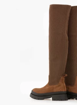 The Fashion Project Μπότες κάλτσα πάνω από το γόνατο - Ταμπά 8 The Fashion Project Μπότες κάλτσα πάνω από το γόνατο - Ταμπά -The Fashion Project Κατάστημα suede mpotes kaltsa panw apo to gonato 96979 r8gw